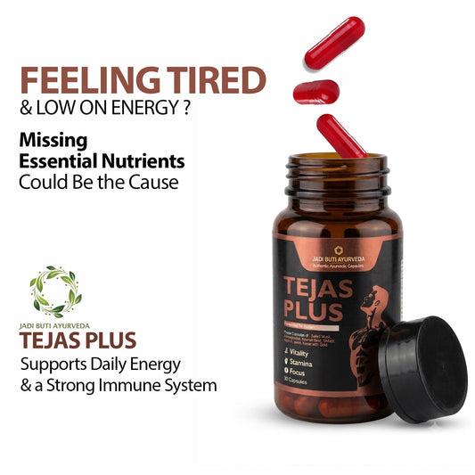 Tejas Plus Ayurvedic Vitality Capsules for Men | 30 Capsules