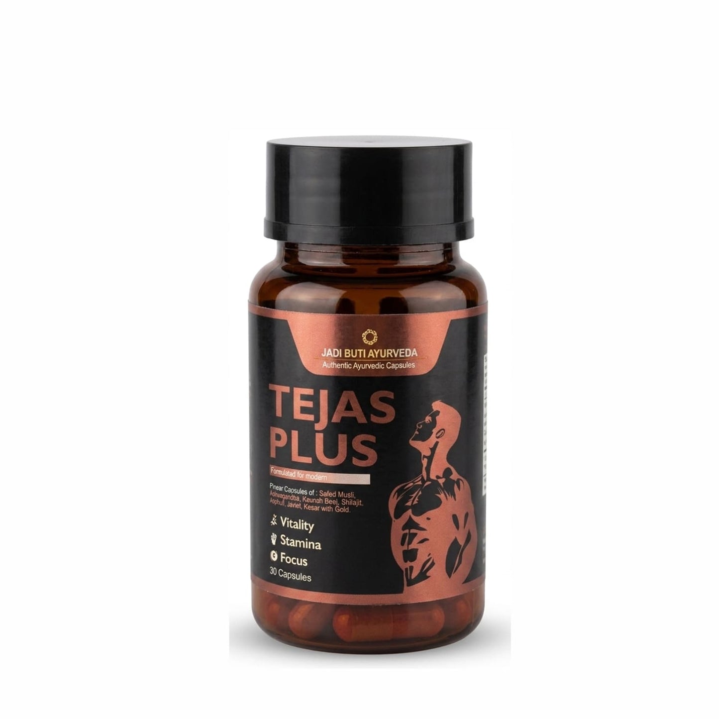 Tejas Plus Ayurvedic Vitality Capsules for Men | 30 Capsules