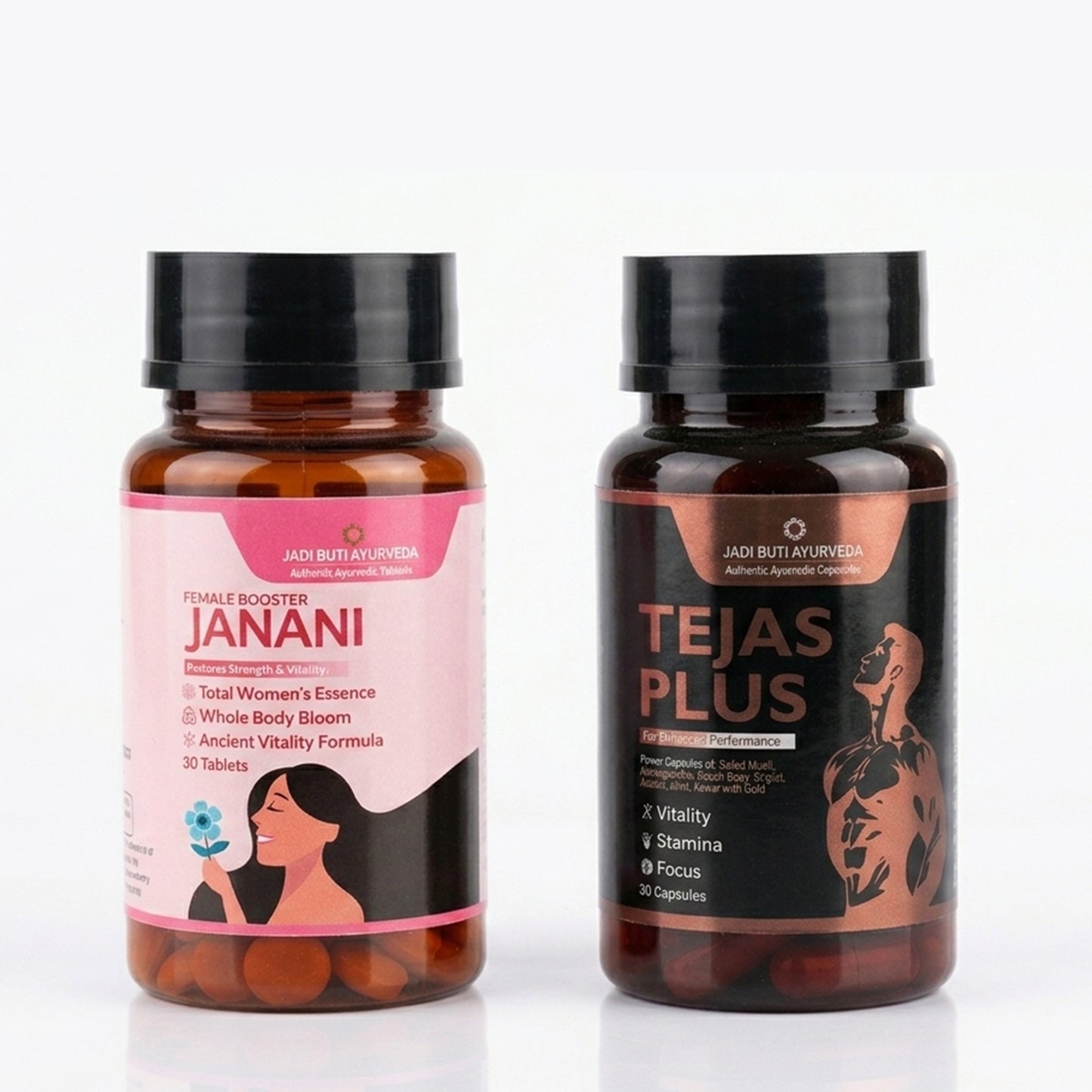 Tejas Plus & Janani Fertility Formula Tablets for Men & Women | Combo Pack, 60 Tablets