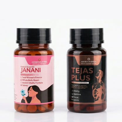 Tejas Plus & Janani Fertility Formula Tablets for Men & Women | Combo Pack, 60 Tablets