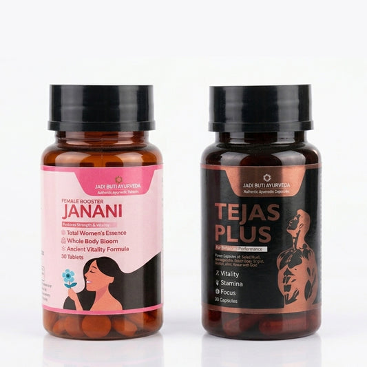 Tejas Plus & Janani Fertility Formula Tablets for Men & Women | Combo Pack, 60 Tablets